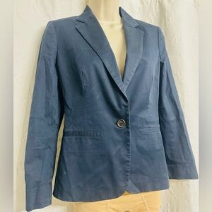Banana Republic Women Sport Classic Stretchy Cotton Blazer, Paddy Shoulders Sz 2